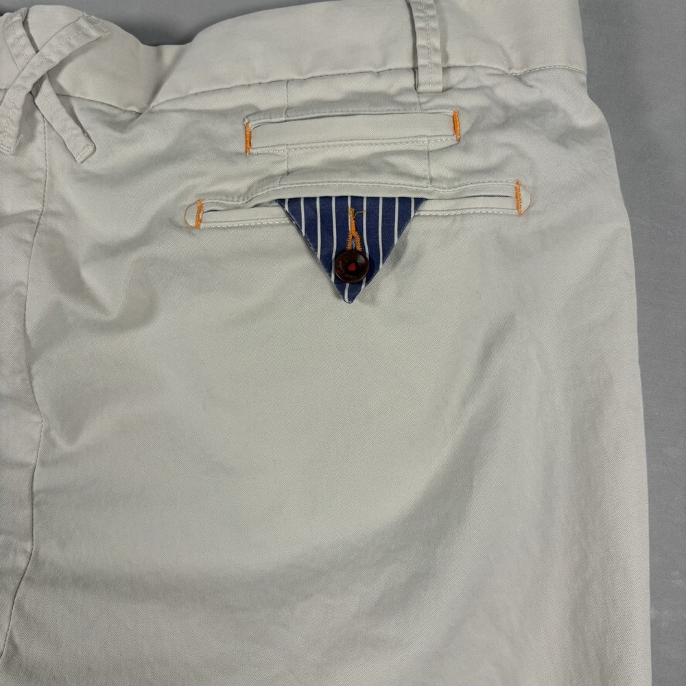 Robert Graham Kipling Mens 40x34 Ivory Pima Cotton Stretch Tailored Chino Pants - Picture 9 of 16